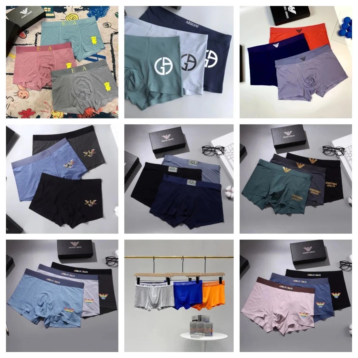 Emporio Armani Men's Boxer Briefs - Premium Cotton Underwear