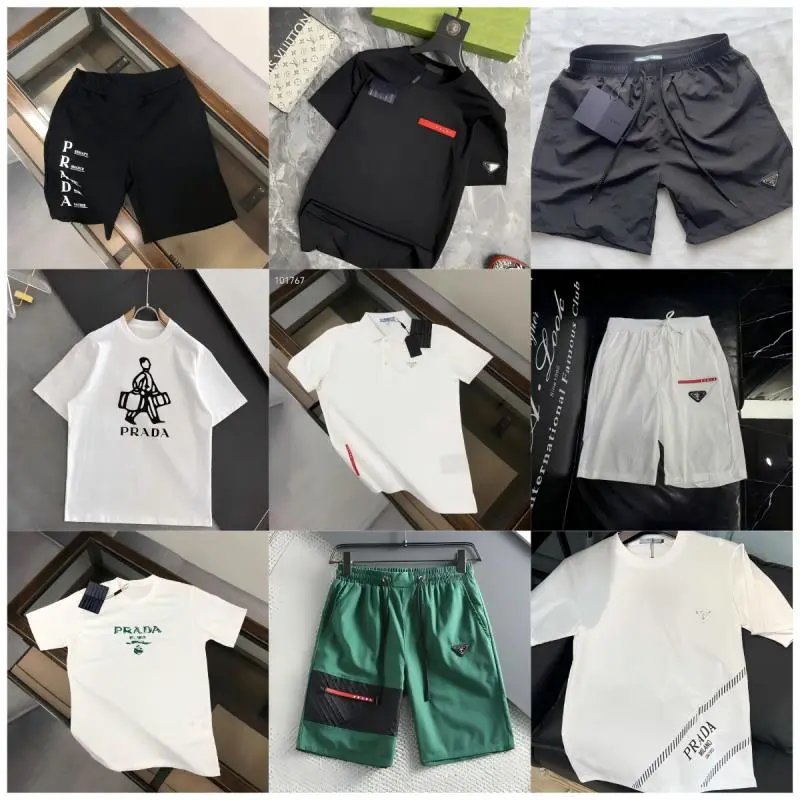 Prada Men's T-Shirts and Shorts Collection