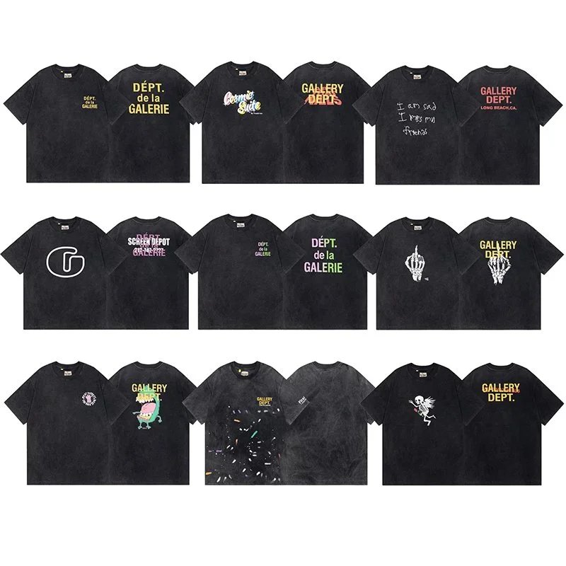 Gallery Dept Black T-Shirts Collection - Streetwear Fashion