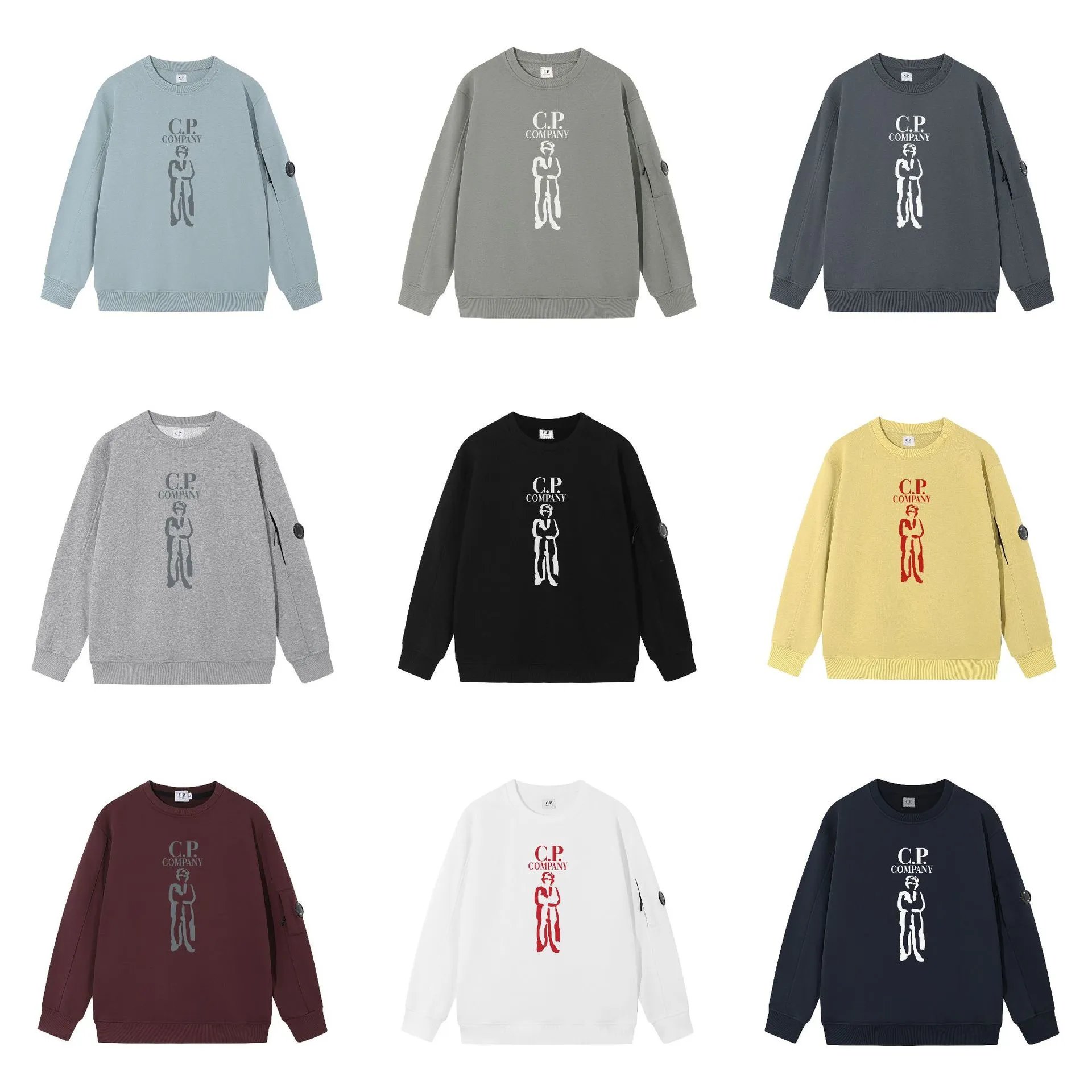 C.P. Company Logo Print Crewneck Sweatshirt for Men and Women