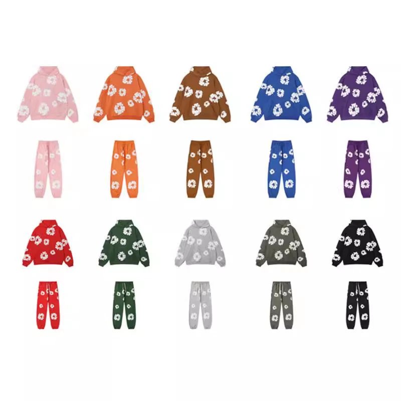 Floral Print Kids Sweatshirt and Pants Set - Cozy Matching Outfit for Toddlers