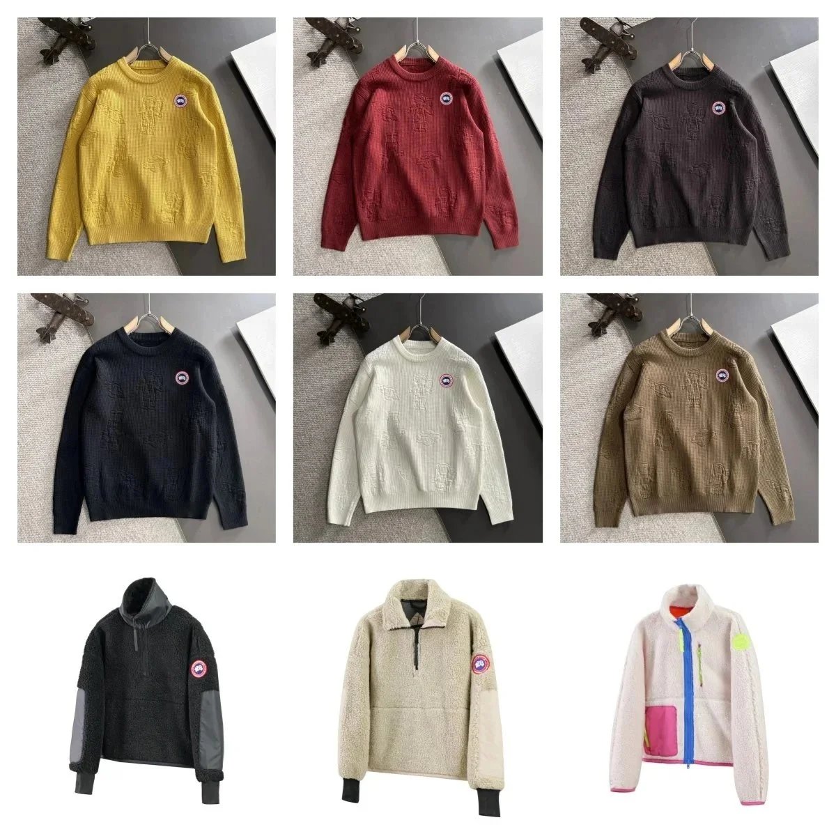 Canada Goose Knit Sweaters and Fleece Jackets for Men and Women