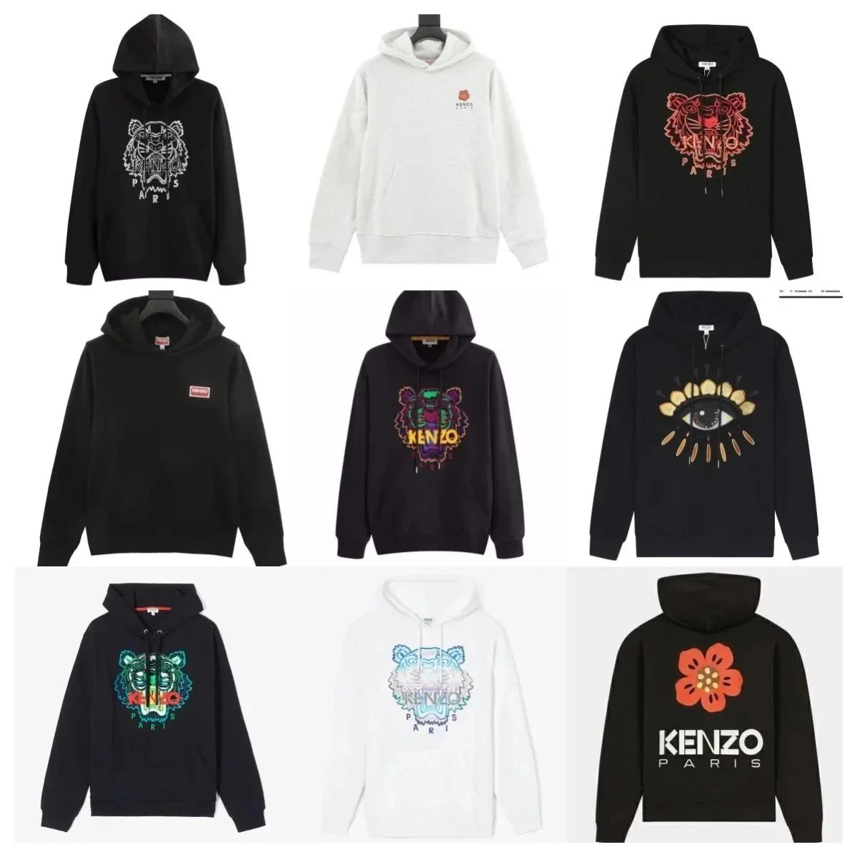 KENZO Tiger Hoodie Sweatshirt Men Women Fashion Streetwear