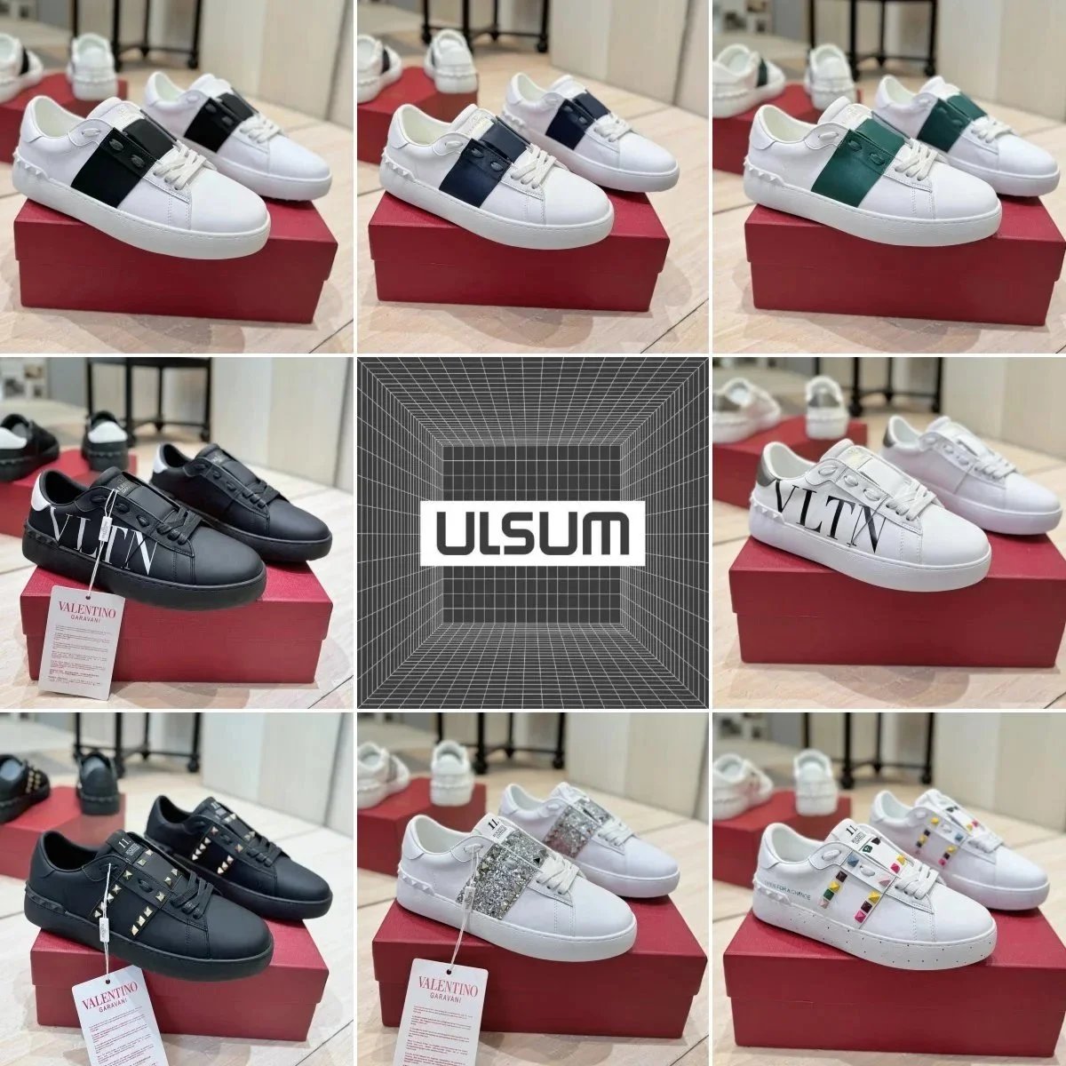 Valentino VLTN Sneakers White Black Leather Fashion Trainers