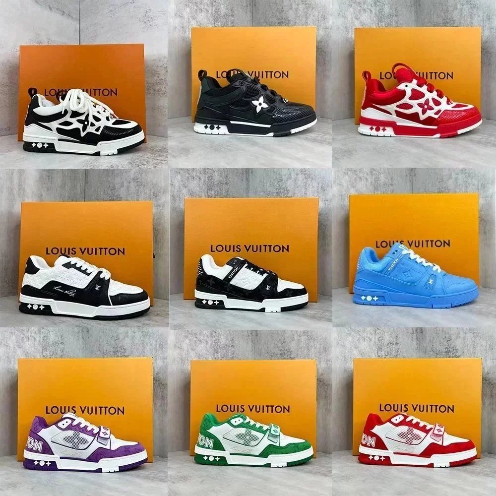 Louis Vuitton LV Trainer Sneakers Men Women Fashion Sport Shoes