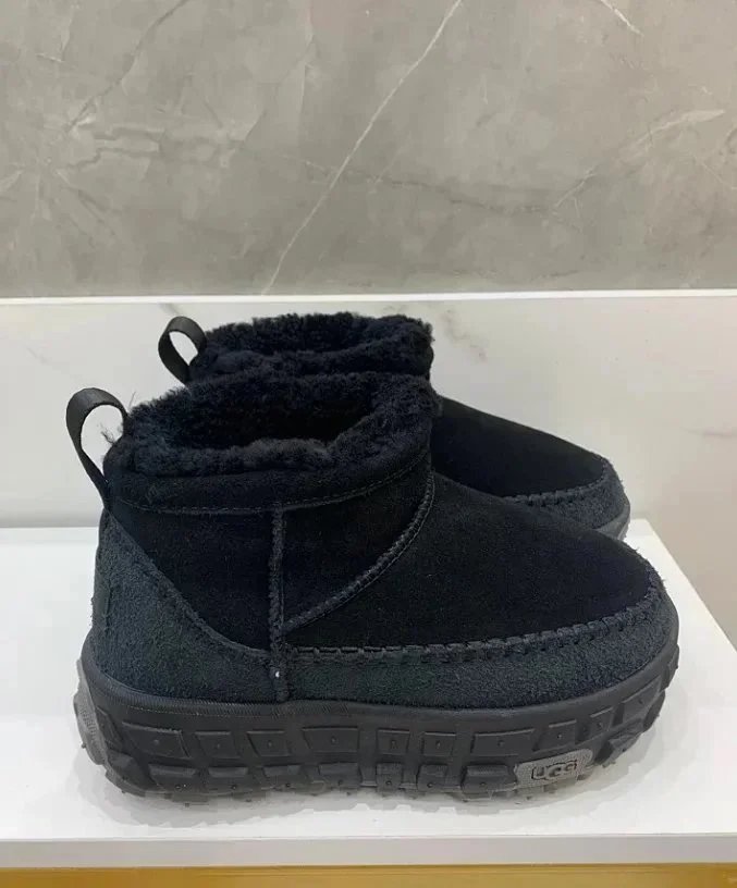 UGG Black Mini Boot for Women - Warm Fuzzy Winter Shoes