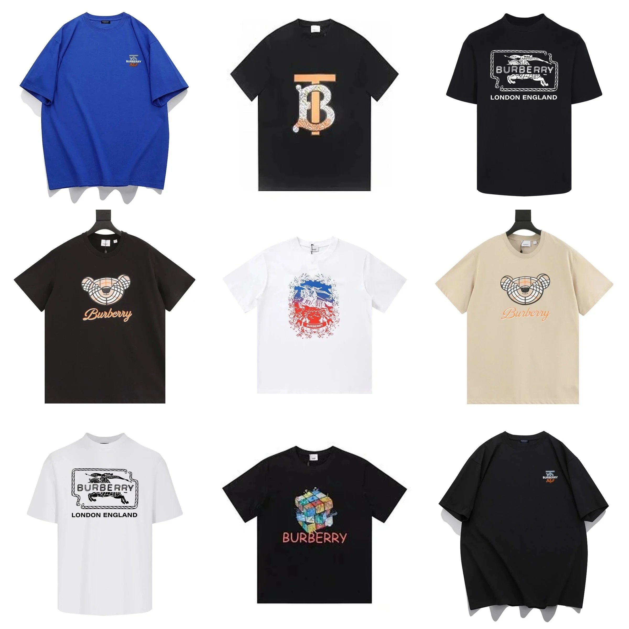 Burberry T-Shirts for Men - Classic Logo & Bear Design