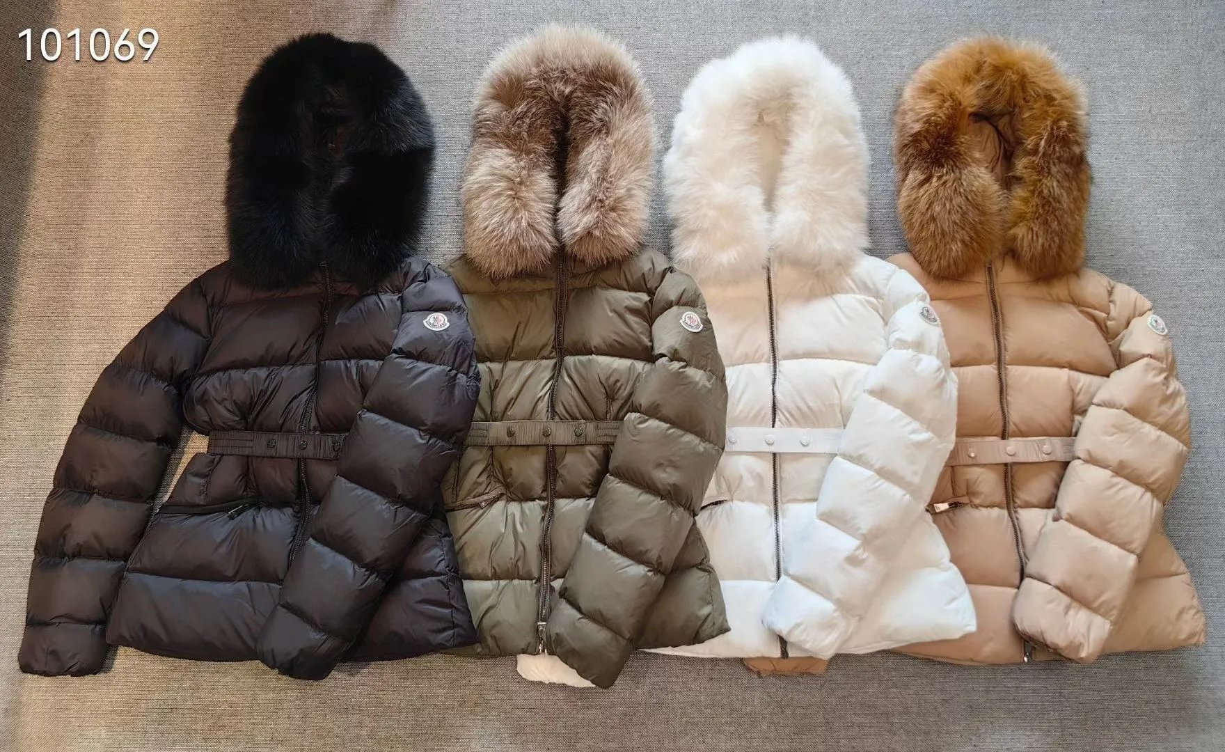 Moncler Women's Down Jacket with Fur Hood