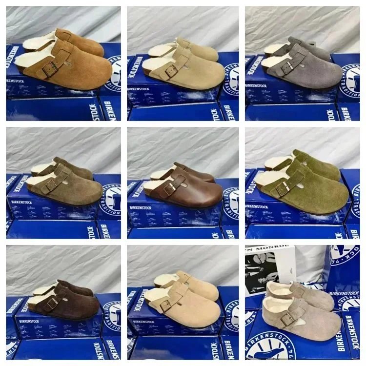 BIRKENSTOCK Classic Clogs Comfortable Leather Mules for Men and Women