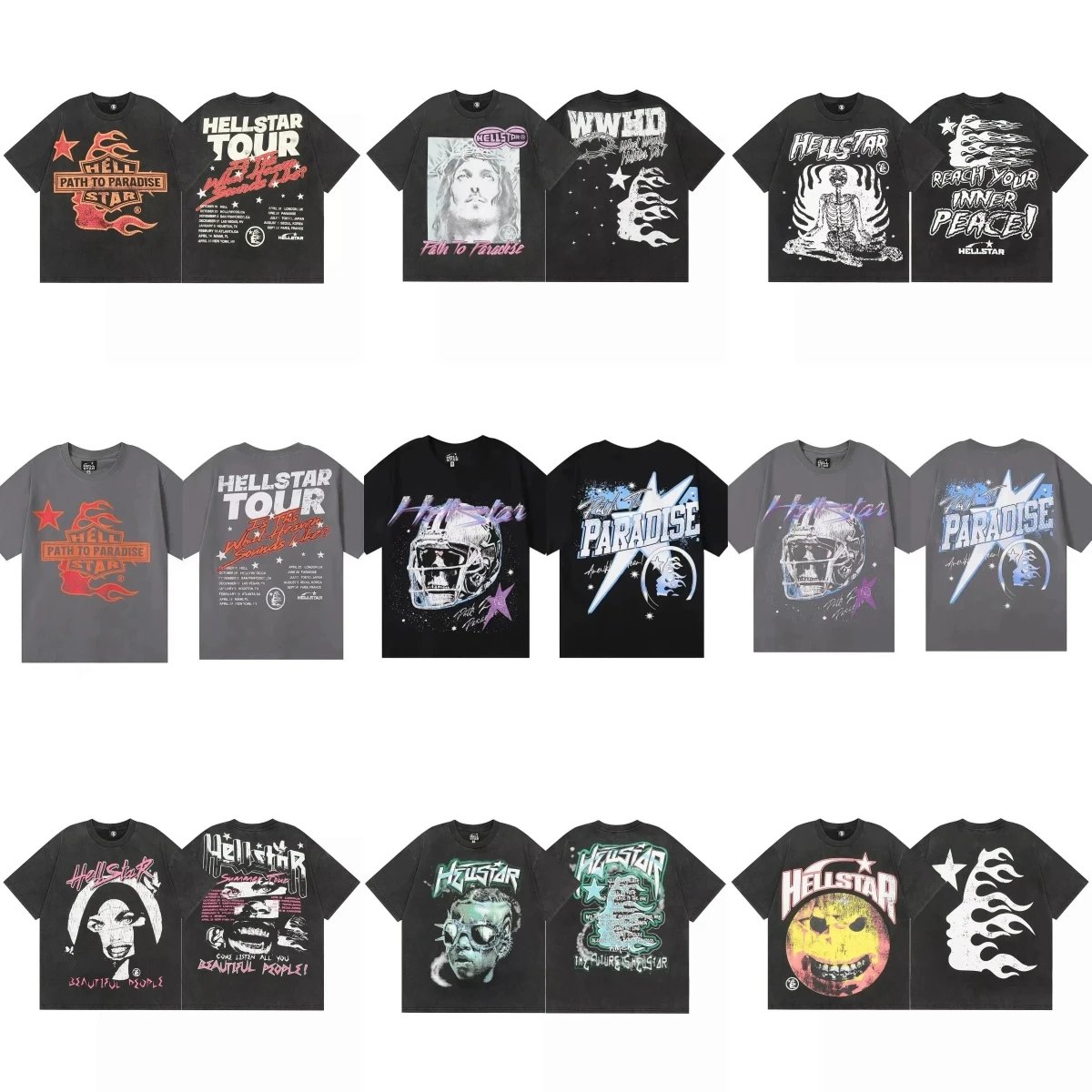Hellstar T-Shirts Collection - Gothic Streetwear Fashion