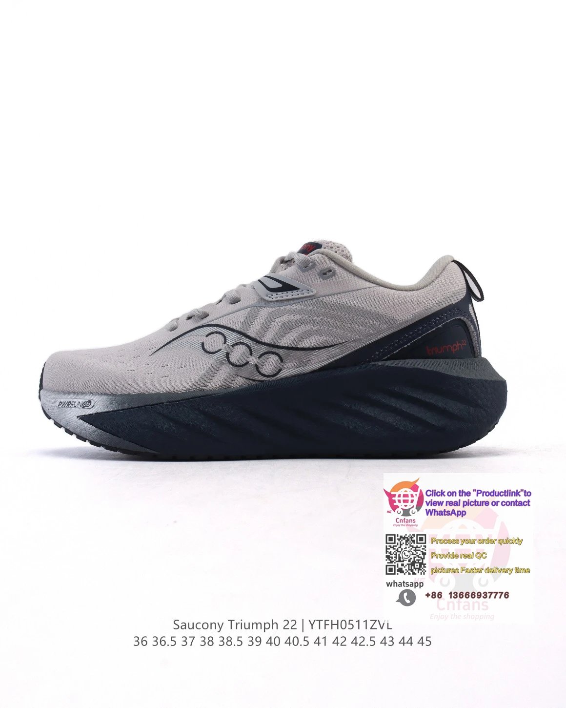 Saucony Triumph 22 Running Shoes for Men Women Lightweight Cushioned Athletic Sneakers