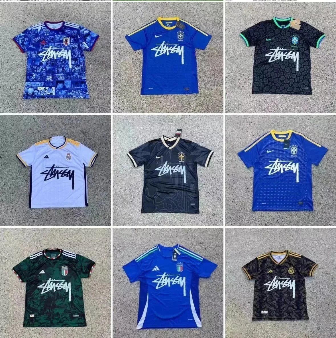 Stussy x Nike x Adidas Football Jersey Collection