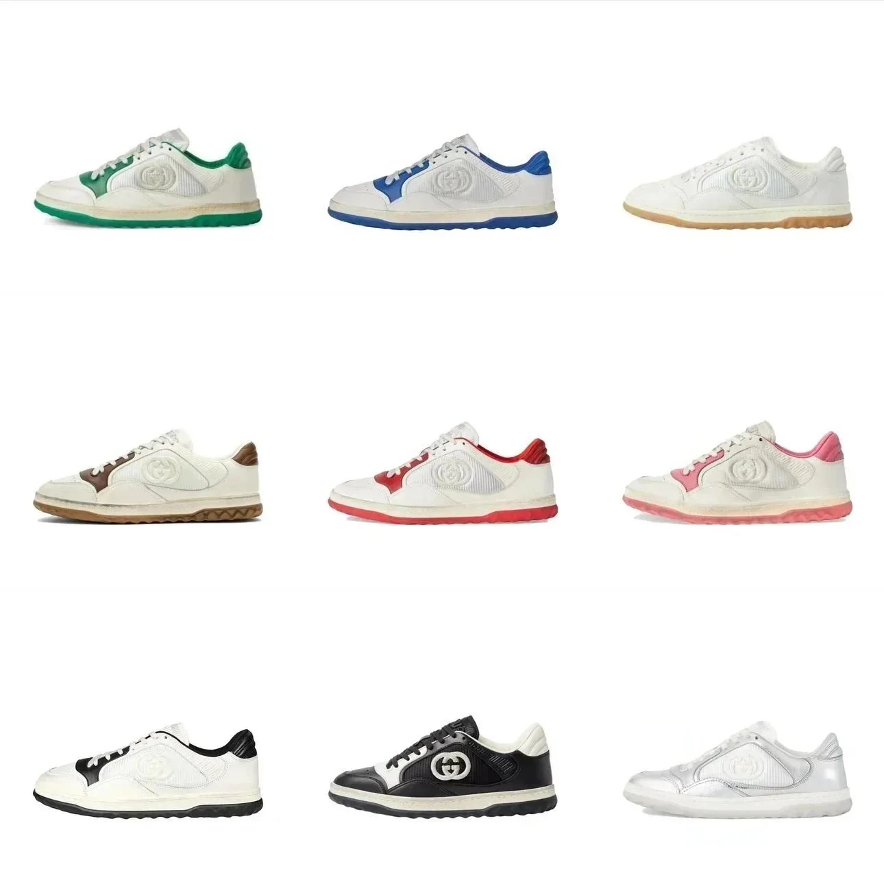 Gucci Ace Sneakers White Leather Logo Design Fashion Sneakers