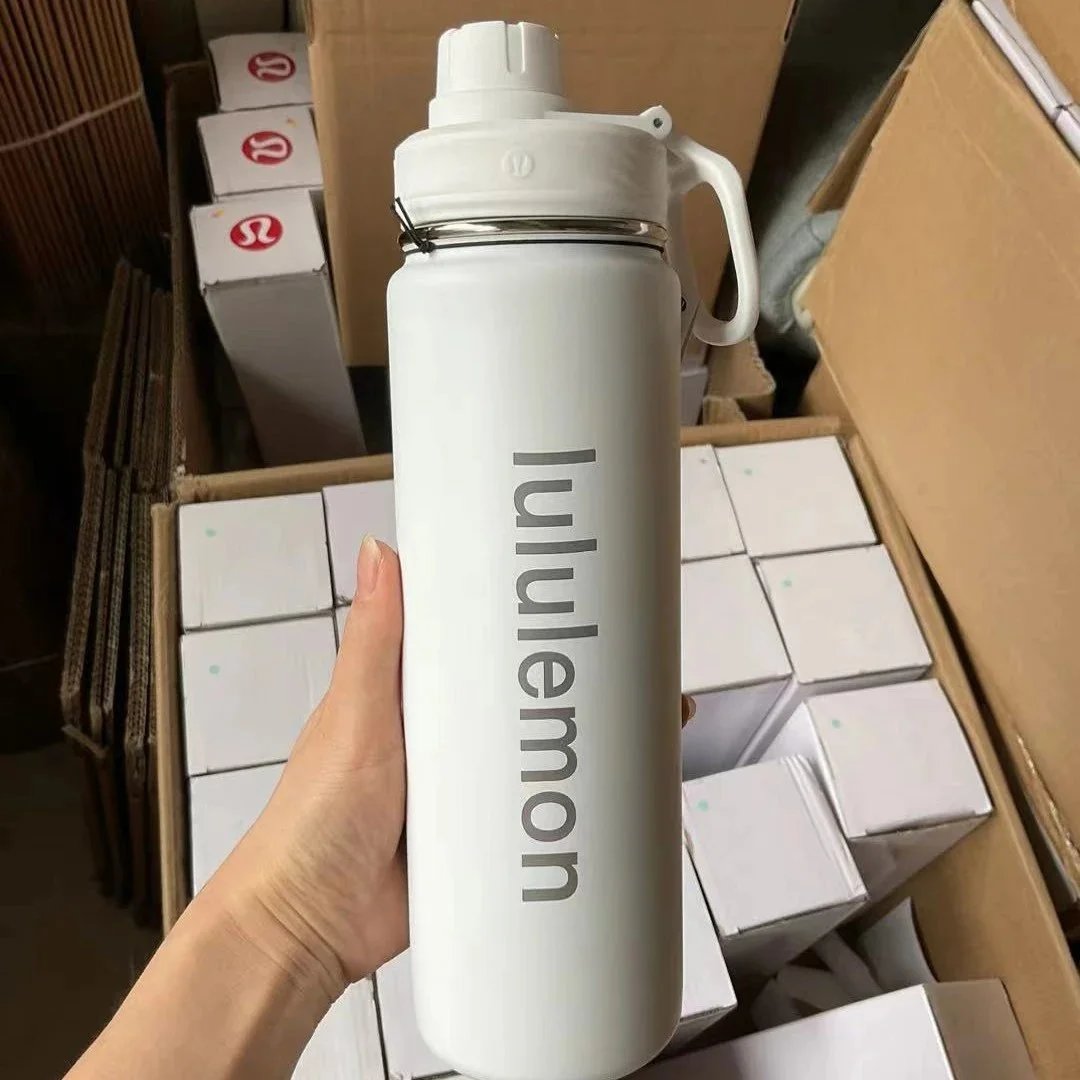 Lululemon Insulated Water Bottle with Handle and Straw Lid