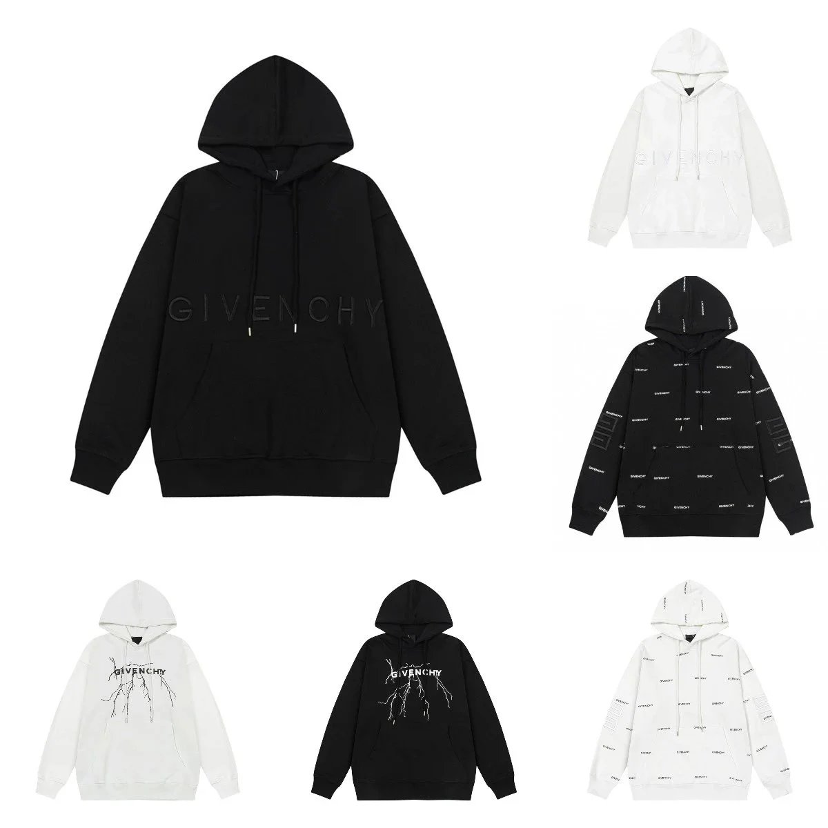 Givenchy Logo Hoodie Sweatshirt Men Women Oversized Streetwear Fashion