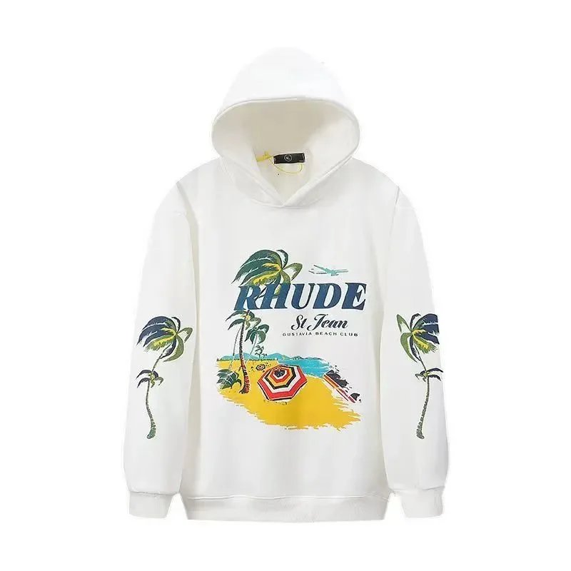 RHUDE St. Jean Beach Club Hoodie White