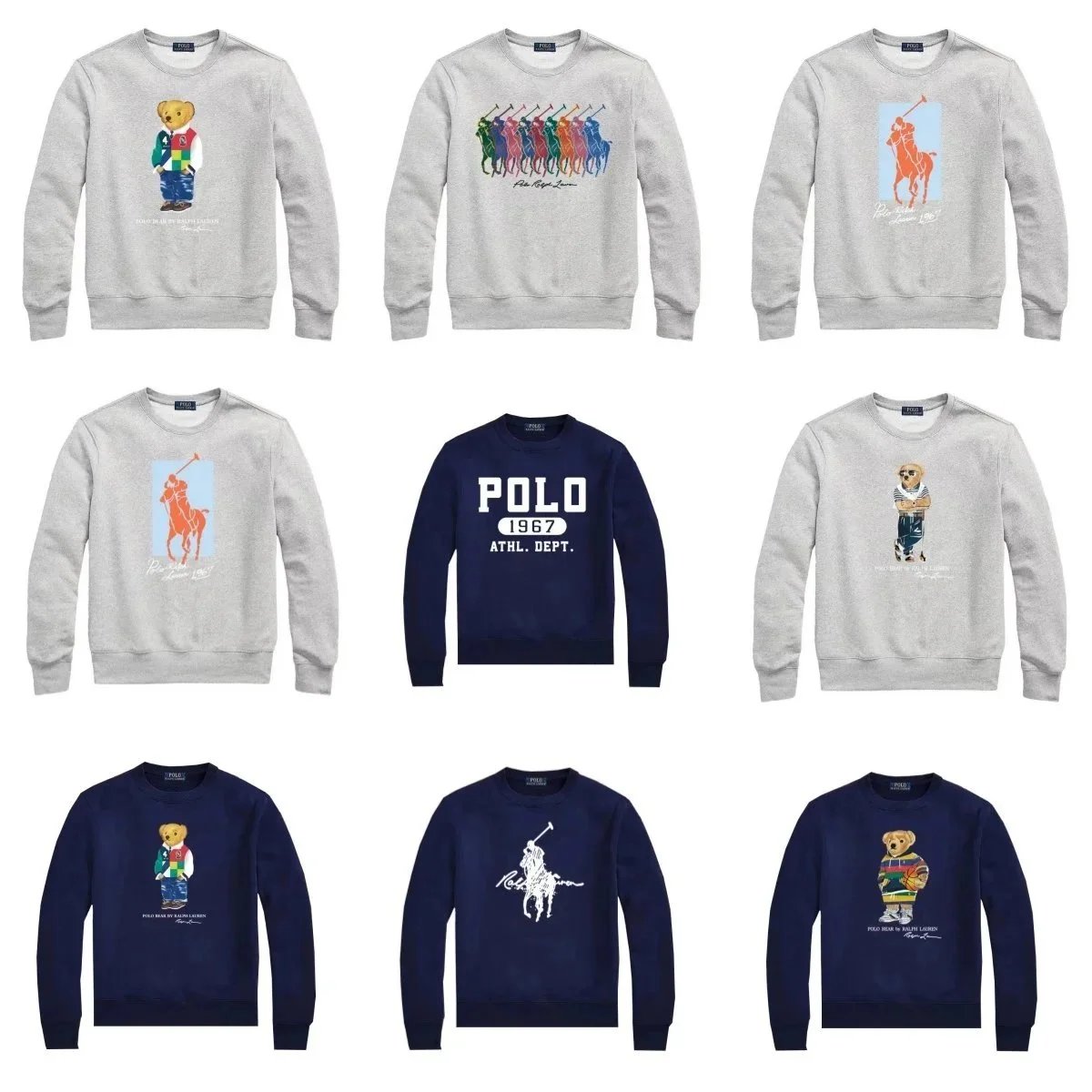 Polo Ralph Lauren Sweatshirts with Bear and Pony Logo