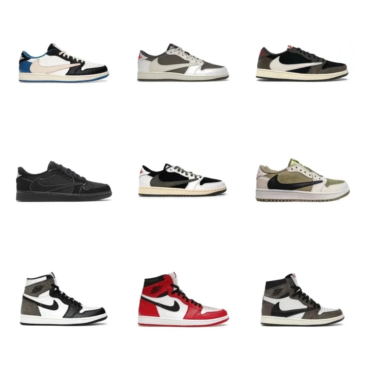 Nike Air Jordan 1 Low and High Sneakers Collection