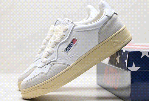 AURA White Low-Top Sneakers for Men and Women