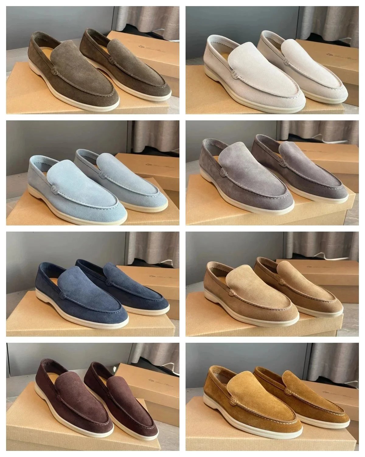 Men's Suede Loafer Shoes Slip On Casual Dress Shoes for Men