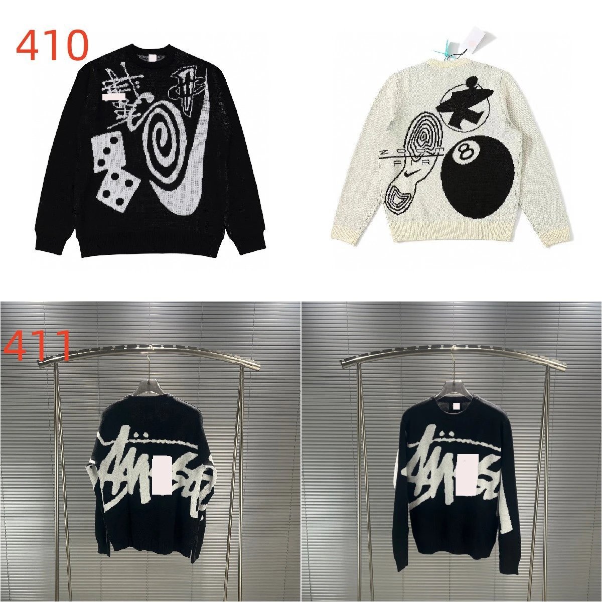 Z CASH Knit Sweater with Graphic Design and Bold Patterns