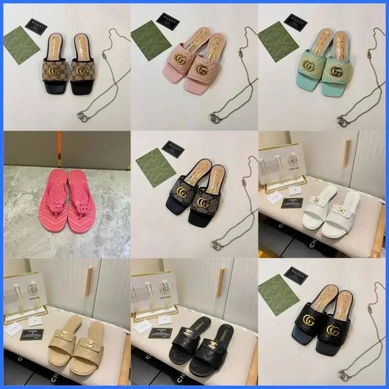Gucci GG Logo Slide Sandals Women's Fashion Slides