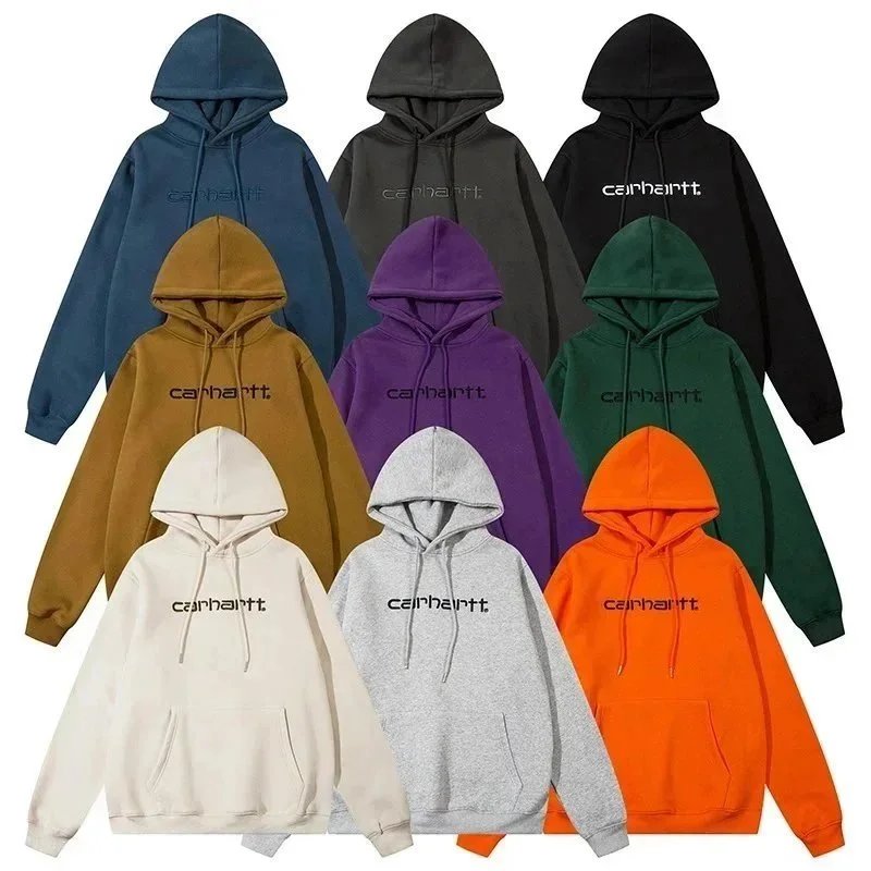 Carhartt Hoodie Sweatshirt Unisex Logo Print Pullover Hooded Sweater