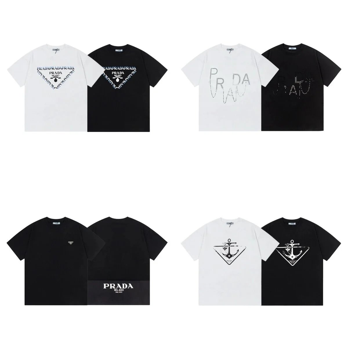 Prada Logo T-Shirt Collection - Men's Fashion Tees