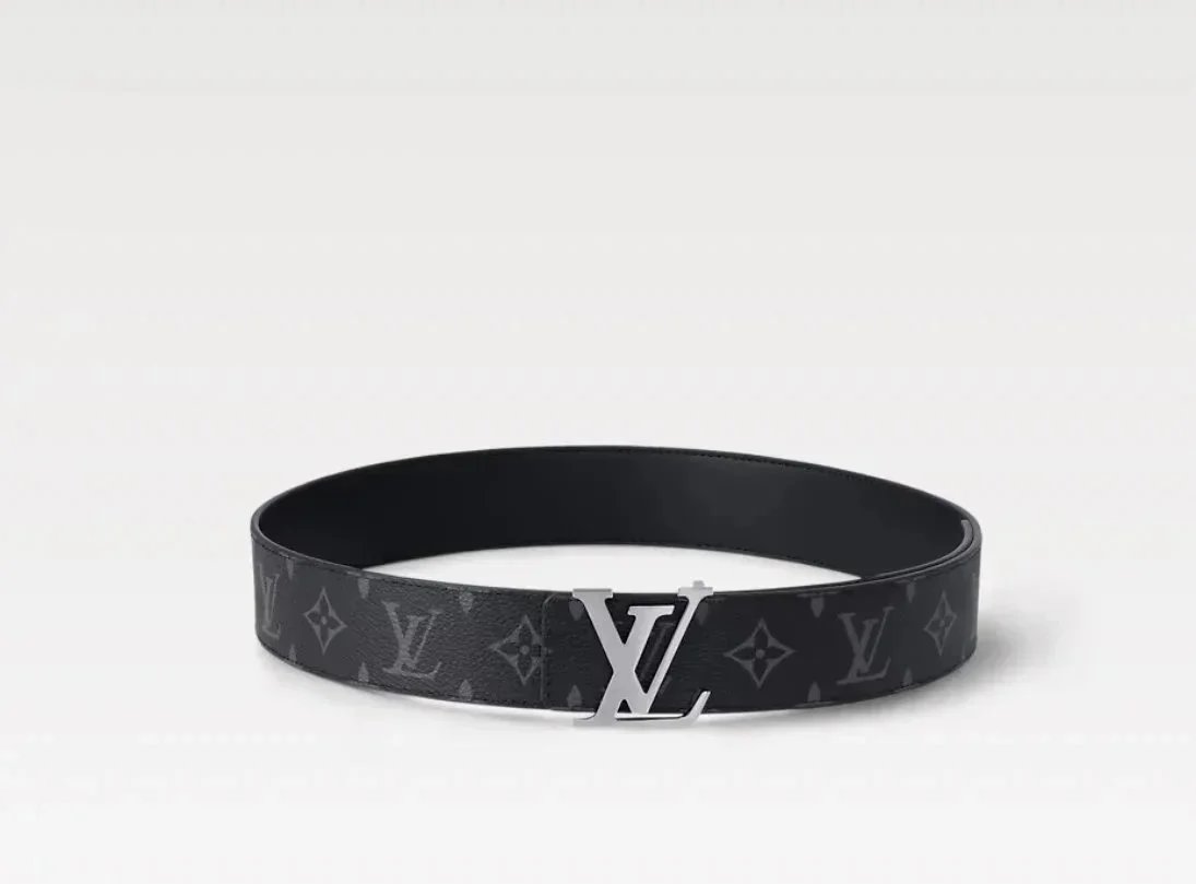 Louis Vuitton Monogram Leather Belt with LV Buckle
