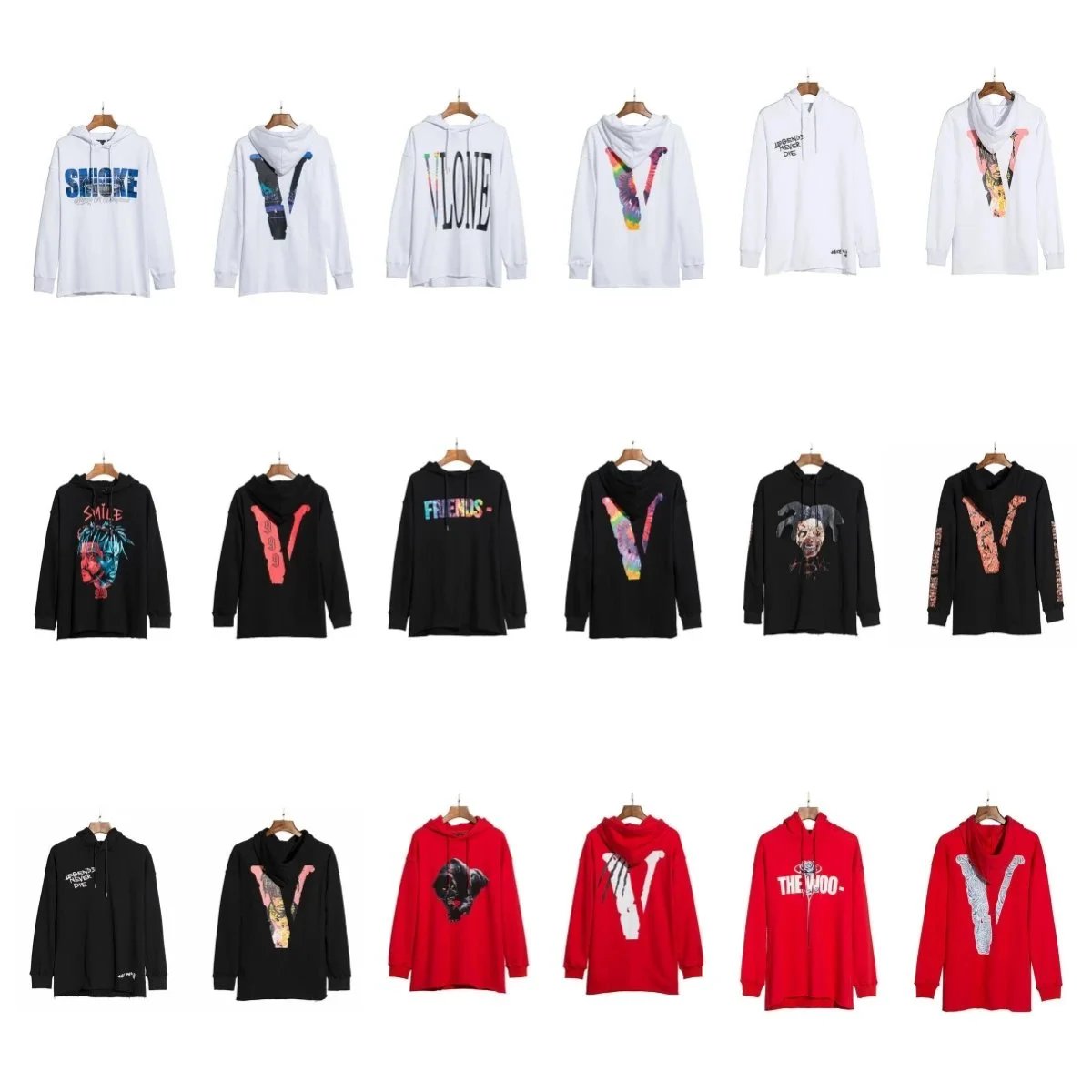 Vlone Hoodies Sweatshirts Men Women Streetwear Fashion