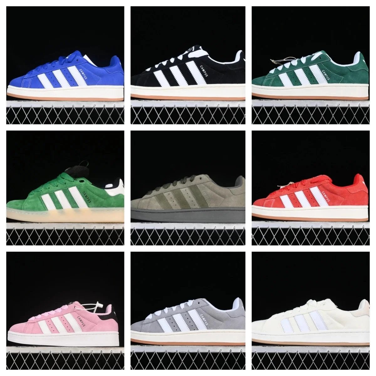 Adidas Campus Sneakers Classic Low Top Shoes for Men and Women