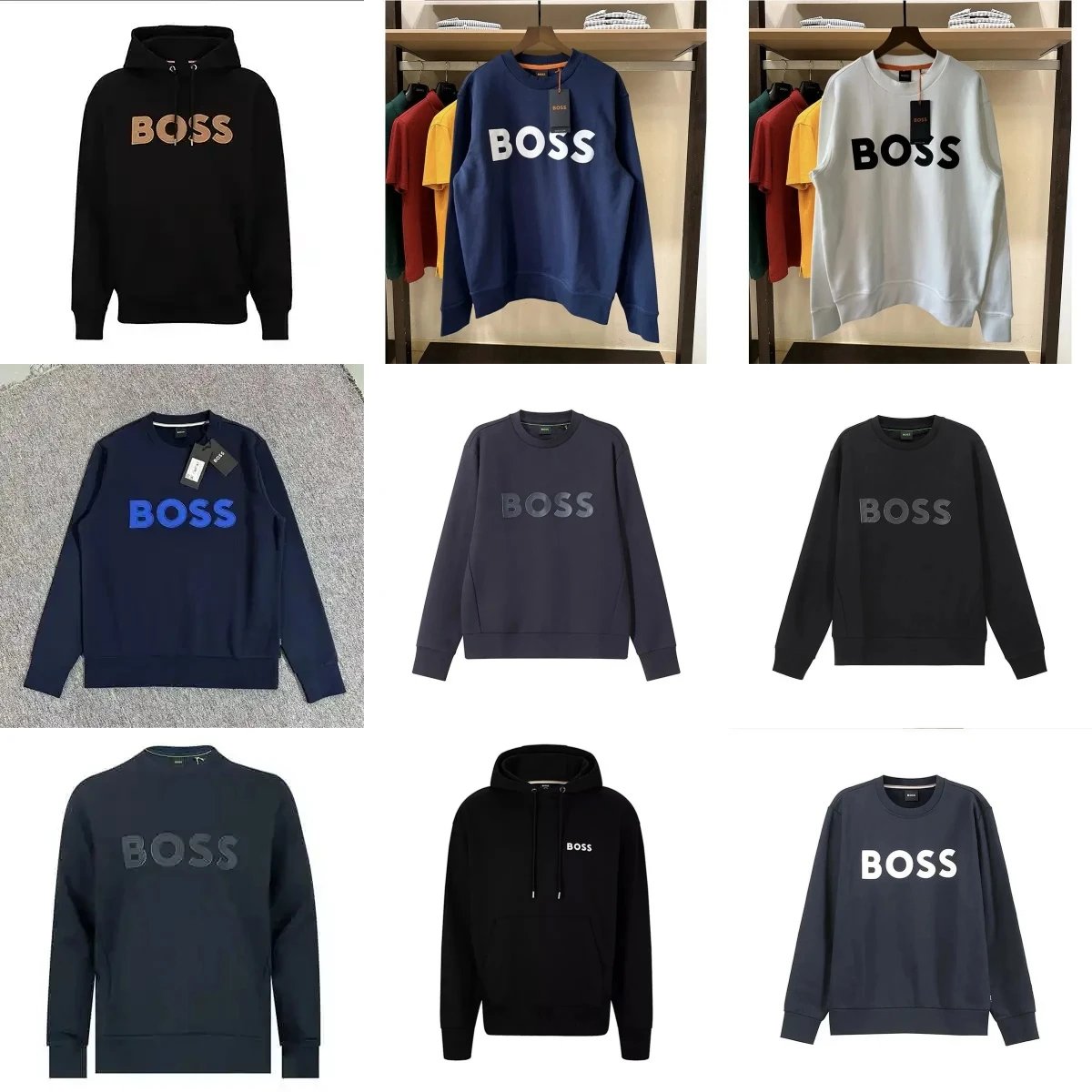 BOSS Logo Sweatshirts and Hoodies for Men - Premium Comfort Wear