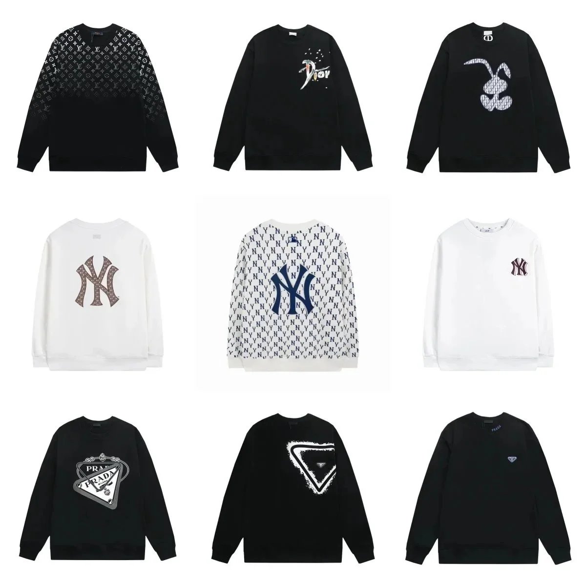 Luxury Brand Collaborative Sweatshirts for Men and Women