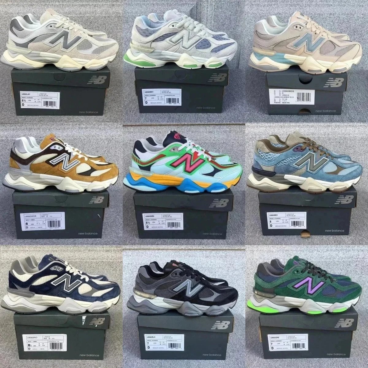 New Balance 9060 Sneakers Men's Fashion Running Shoes
