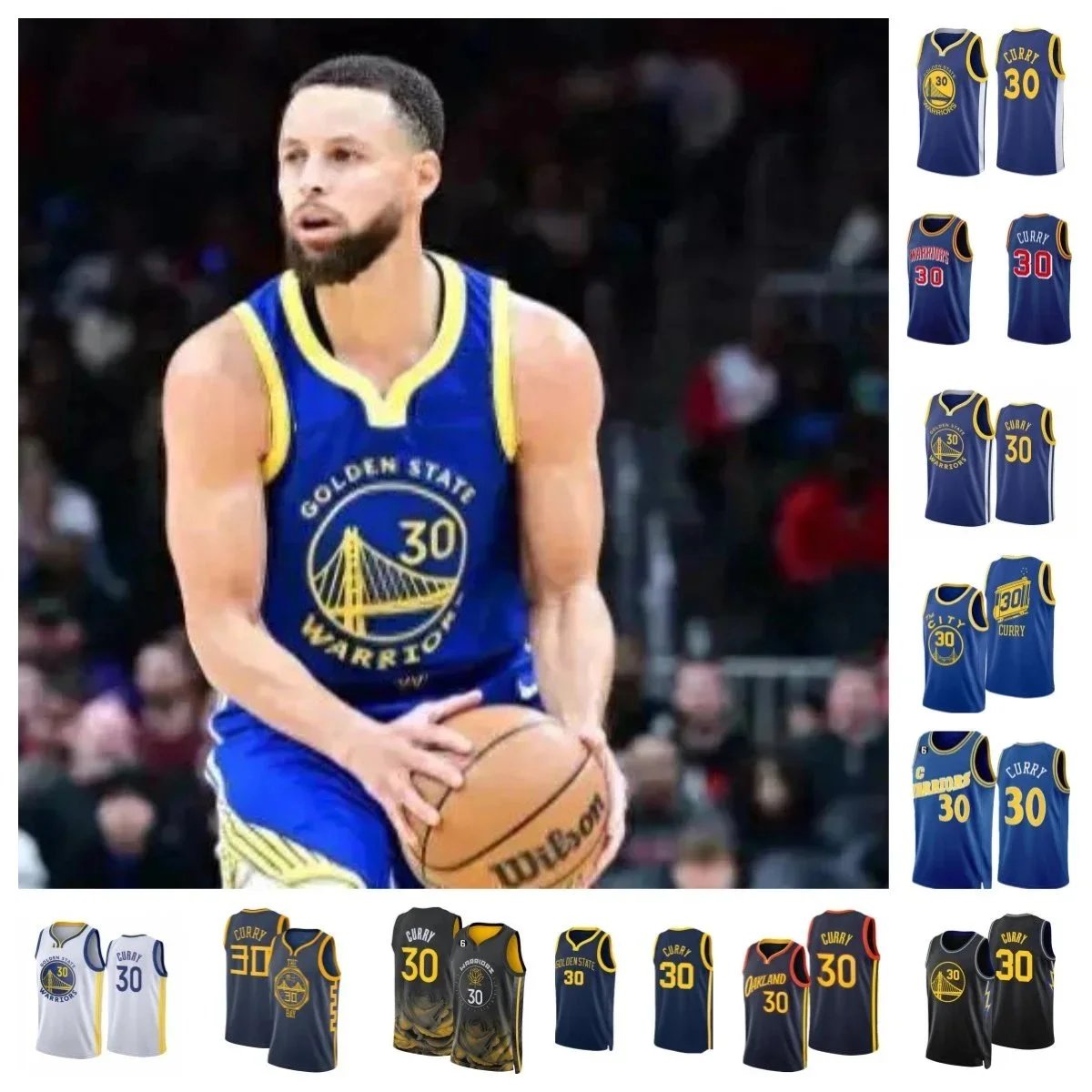 Stephen Curry #30 Golden State Warriors Basketball Jersey Men's NBA Fan Apparel