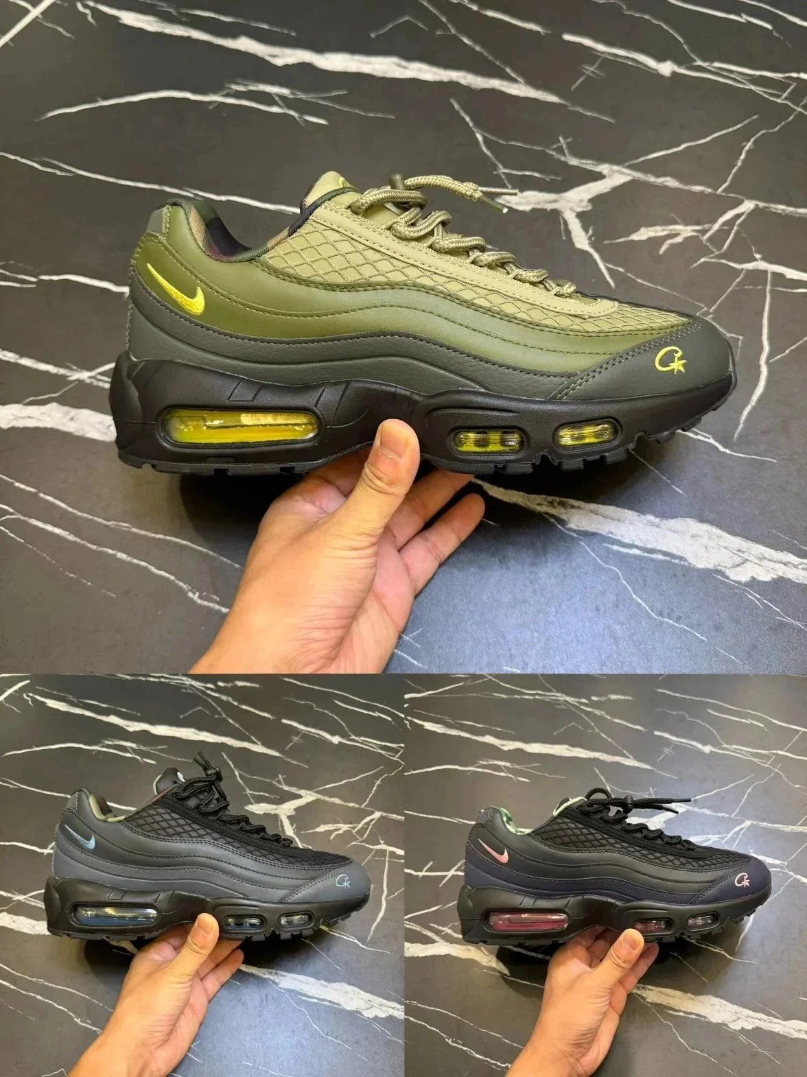Nike Air Max 97 QS Olive Green Black Yellow Sneakers