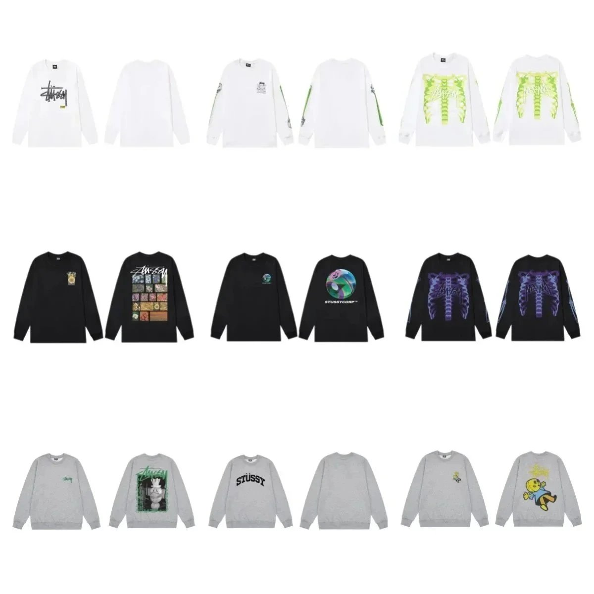 Stussy Long Sleeve T-Shirts Collection - Streetwear Fashion