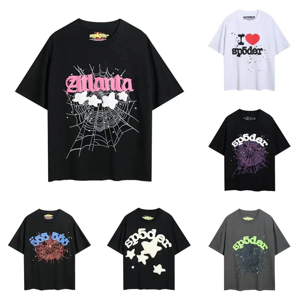 SPIDER Brand Graphic T-Shirts for Men and Women