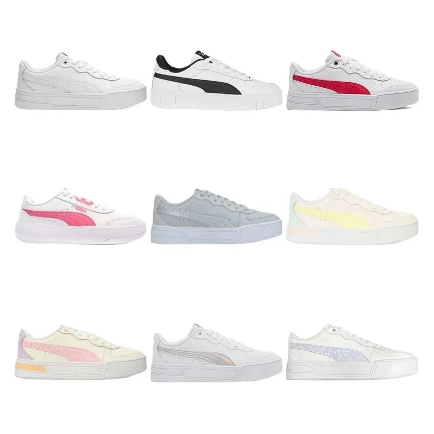 Puma Smash V2 Sneakers for Women - White, Black, Pink, Grey, Yellow