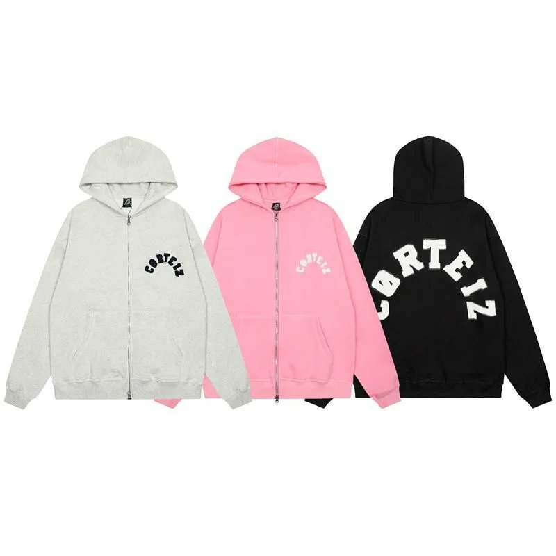 Cortez Zip-Up Hoodie Unisex Streetwear Sweatshirt