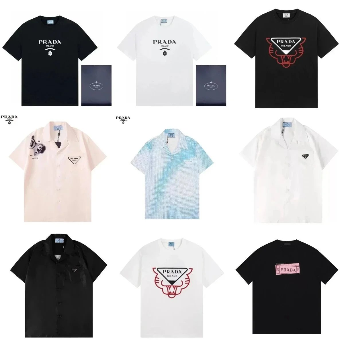Prada Men's T-Shirts and Short Sleeve Shirts Collection