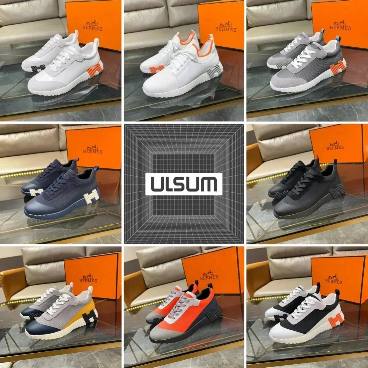 ULSUM Fashion Sneakers for Men and Women Lightweight Comfortable Running Shoes