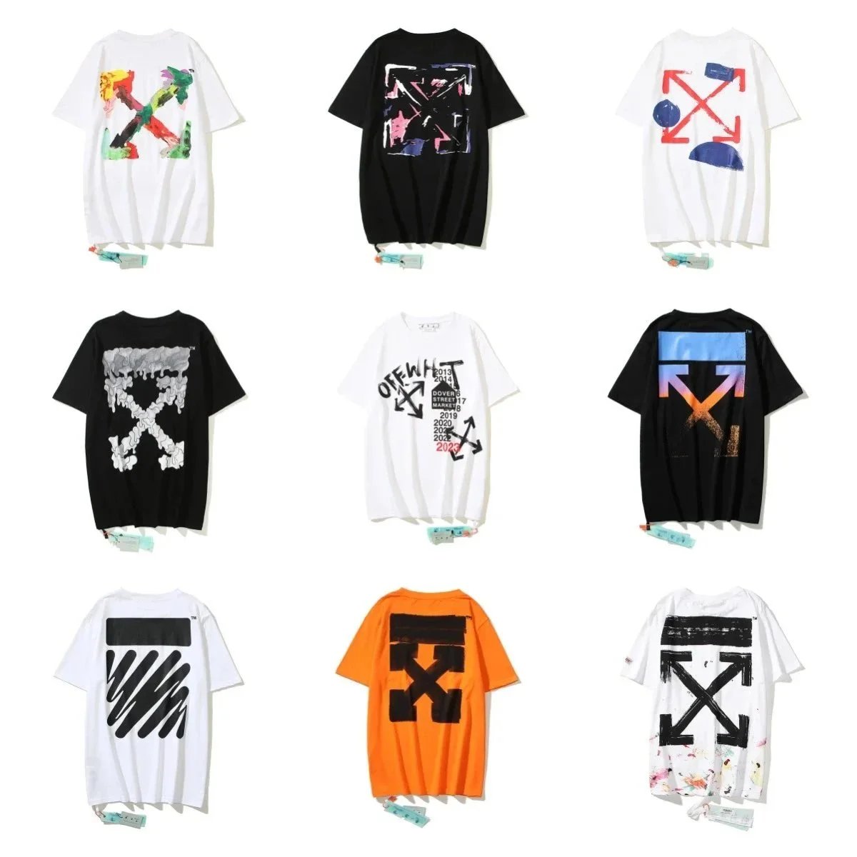 OFF-WHITE T-Shirts with Arrows and Graphic Prints