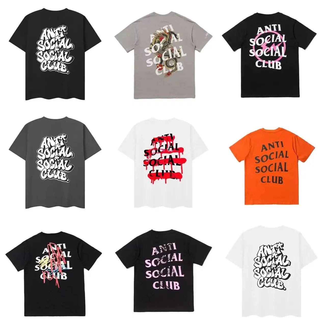 Anti Social Social Club T-Shirts Streetwear Fashion