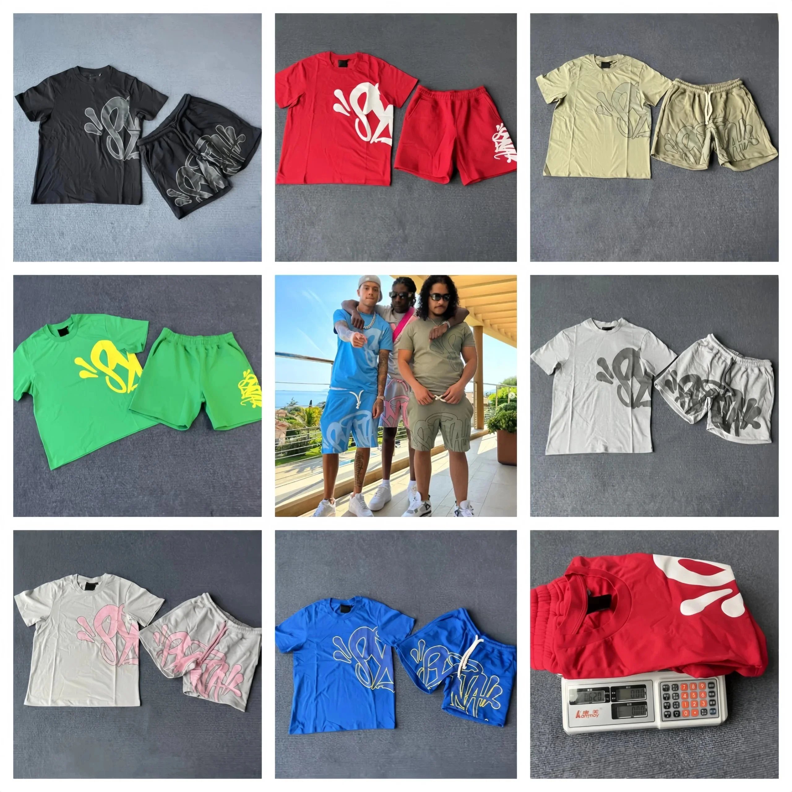 Stylish Streetwear T-Shirt and Shorts Set for Men - Trendy Casual Outfit