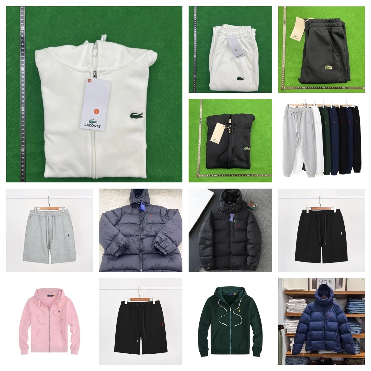 Lacoste Hoodies Sweatshirts Jackets Pants Shorts for Men Women