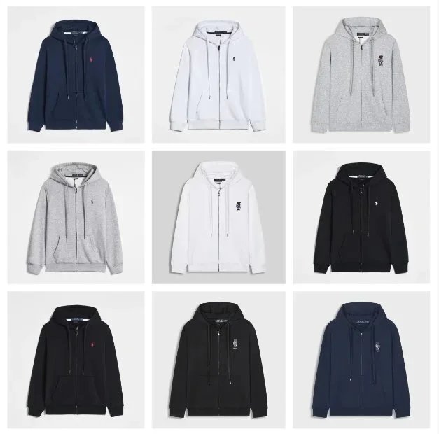 Ralph Lauren Full Zip Hoodie Sweatshirt Men's Casual Wear