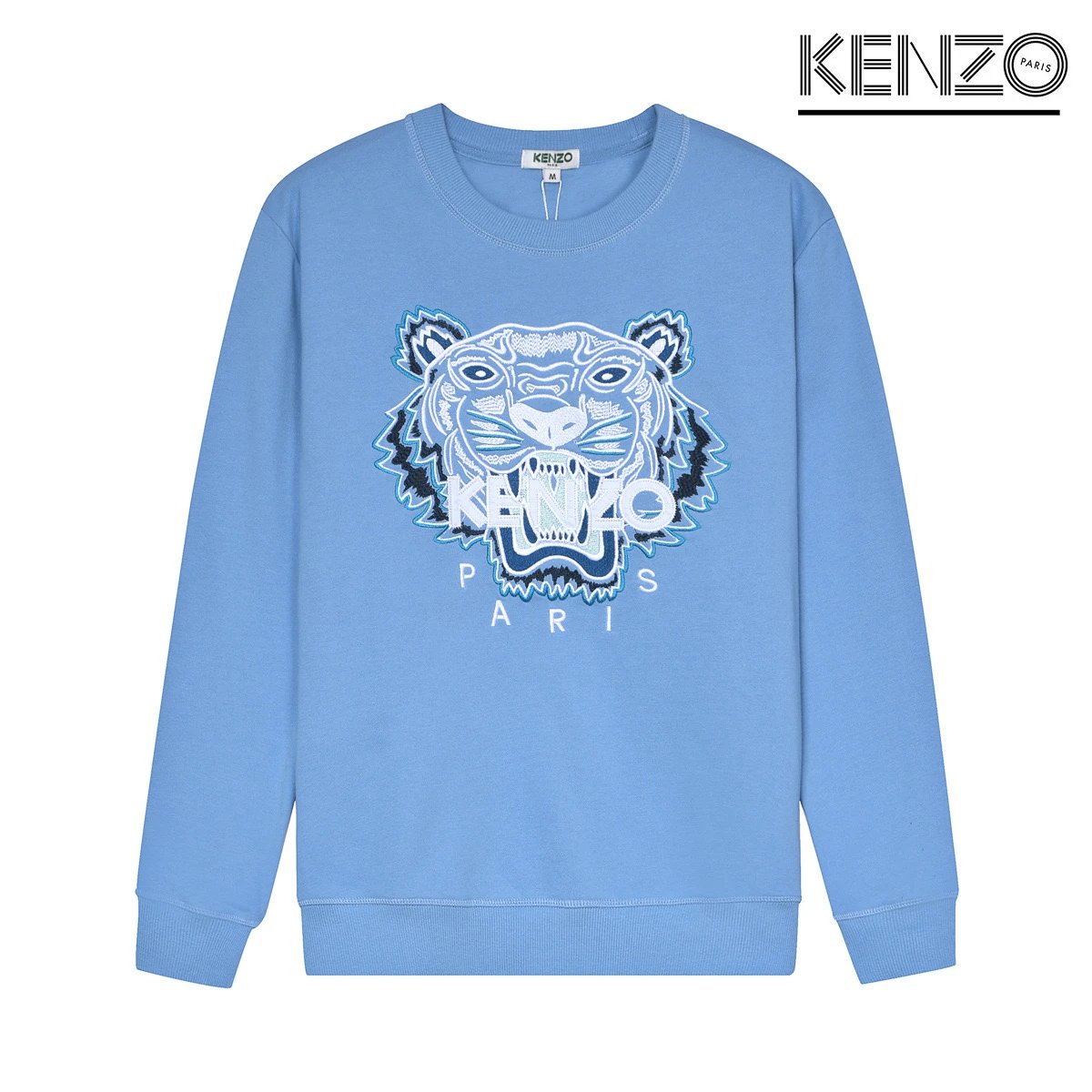 KENZO Blue Tiger Embroidered Sweatshirt