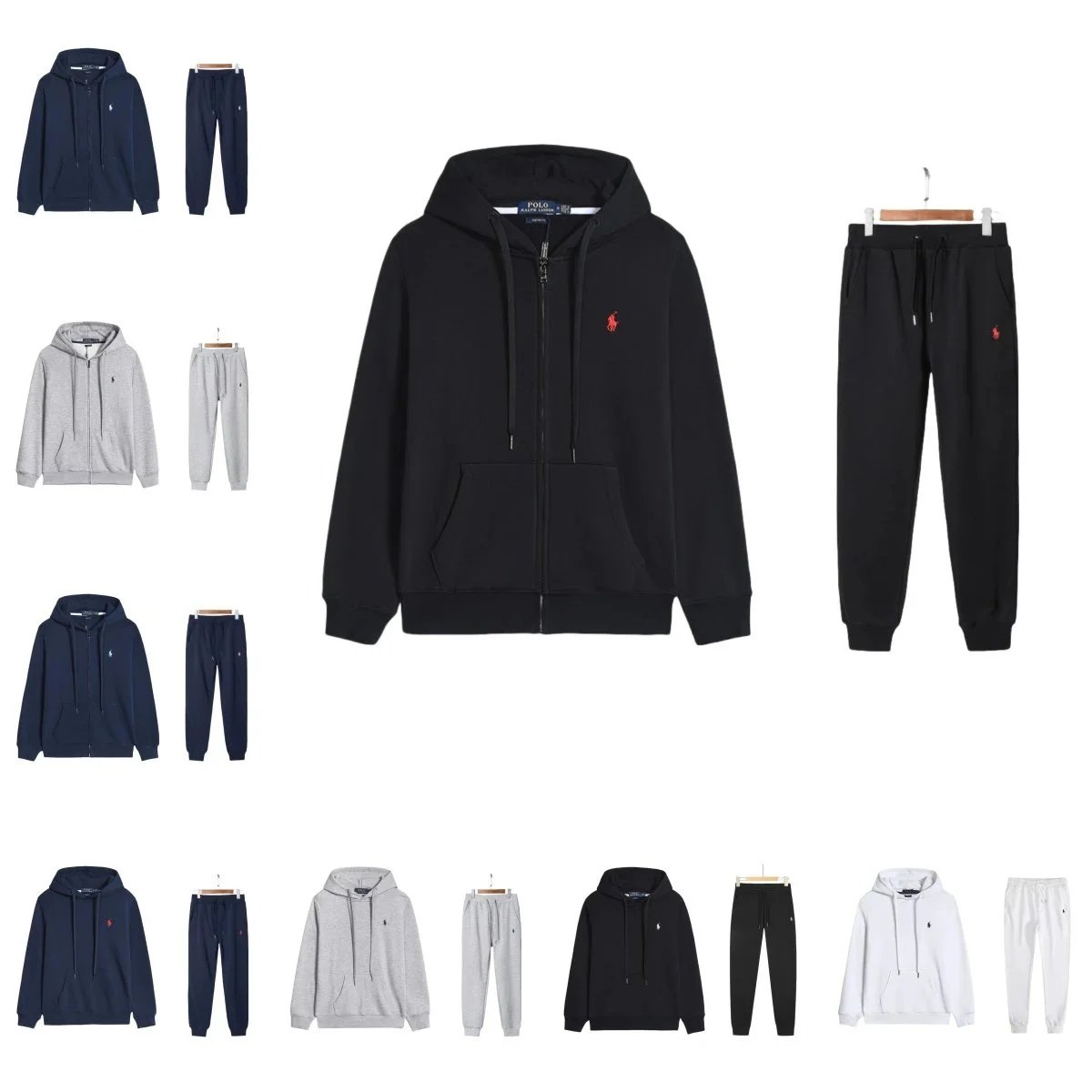 Polo Ralph Lauren Men's Hoodie and Jogger Set - Comfortable Sweatshirt & Pants