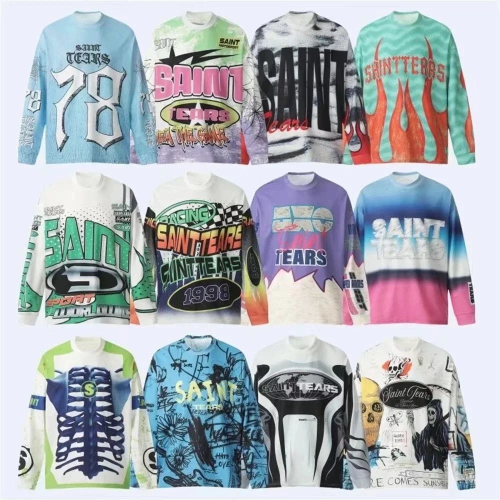 Saint Tears Long Sleeve Graphic Sweatshirts for Men and Women